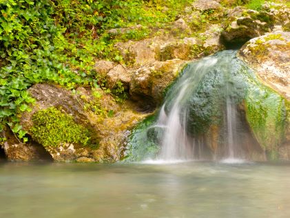 Hot springs at Hot Springs National Park in Arkansas